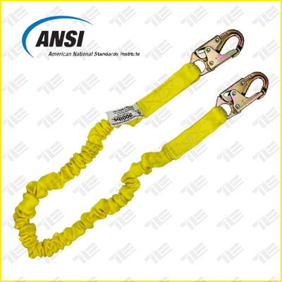 TE6138 SHOCK ABSORBING LANYARD,ANSI APPROVED